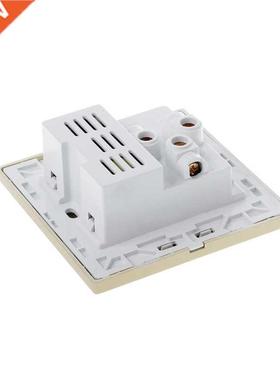 Dual USB LED Electric Wall Charger Station Socket Adapter Po