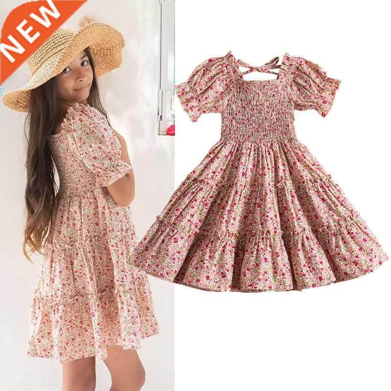 Summer Casual Dress Kids Dresses For Girls Lace Flower Girls