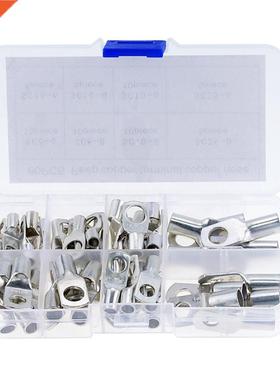 60PCS Silvery SC Bare Terminals Lug Tinned Tube Ring Seal Ba