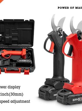 21V Cordless Pruner Electric Pruning Shear with 4000mAh Lith