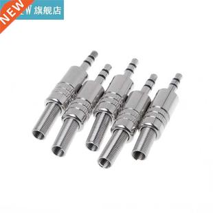 Metal pcs 3.5 Connector Plug Stereo Pole 3.5mm