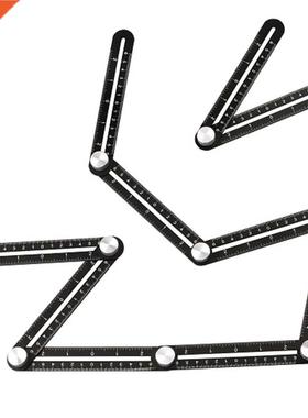 12-side Foldable Rulers Paving Floor Tile Hole Opening Locat