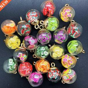 Mini Glass Soft 8PCS Cerami Fruits 16MM with NEW Bottles