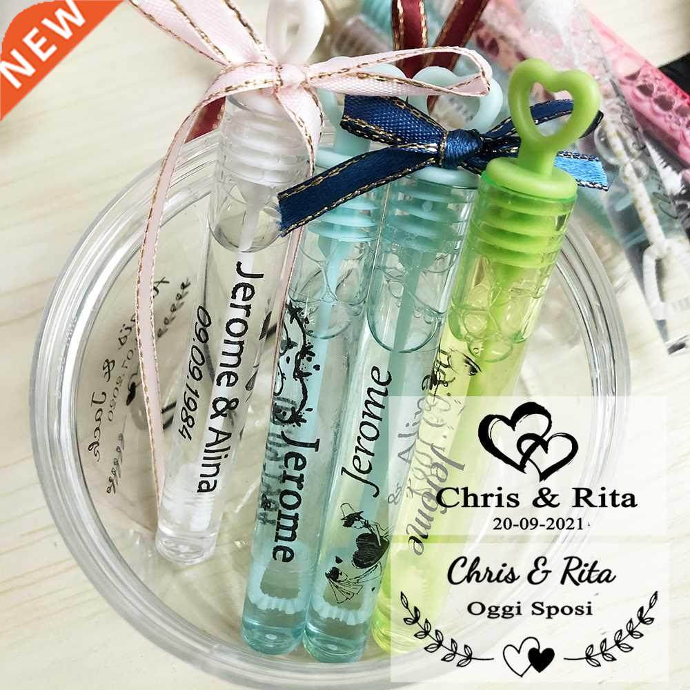 1984- 100PCS Wedding bubble Labels Personalized Transpa