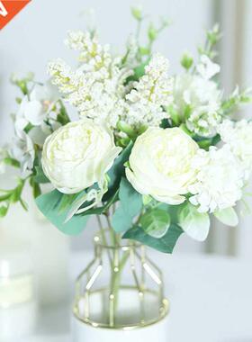 White Artificial Flowers Silk Rose Home Wedding Decoration L