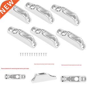 6PCS Boat Clam Cleat Rope Cleat Jam Cleat 316Stainless Steel