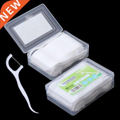 50pcs Dental Floss Flosser Picks Teeth Toothpicks Stick Toot