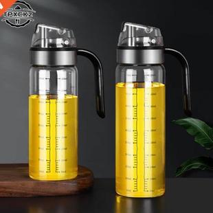 1pc Large Olive Oil Dispenser Bottle Auto Flip Condiment Con