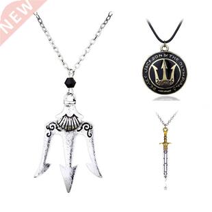 Percy Jackson Necklace sword/HALF Blood Flying Horse/Triden