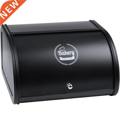 Roll Top Metal Flip-Baked Bread Box Dust-Proof Storage Box B