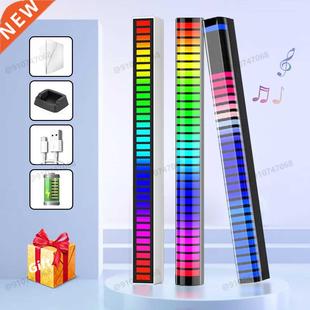 Light Music Rhythm LED Ambien Pickup Strip Control RGB Sound
