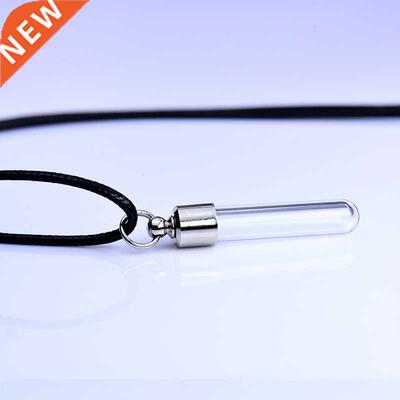 Wishing Bottle 1ml Small Glass Jars Vial Oil Necklace Straig