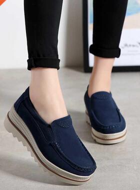 2020 Spring Women Flts Shoes Womn Pltform Slip On Flts S