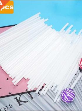 200pcs Plastic Lollipop Sticks Safe White DIY Baking Cake To