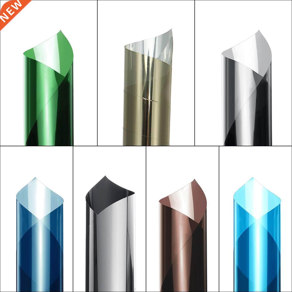 Multi-Width , Length 5 m One Way Mirror Window Film.Self-adh