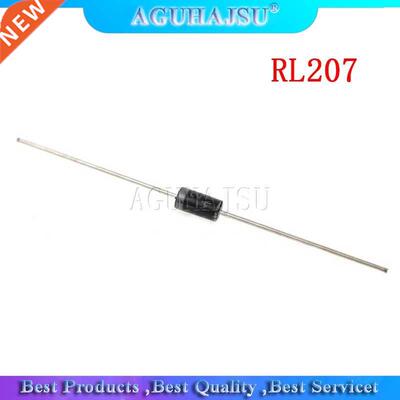 100PCS Rectifier Diode 2A 100 0V DO-15 RL207