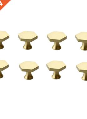 8-Pack Brass Cabinet Knobs, Dresser Knobs For Dresser Drawer