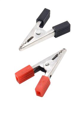 10PCS Insulated Crocodile Clips Plastic Handle Cable Lead Te