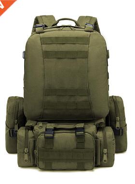 50L Tactical Backpack,Men's Military Backpack,4 in 1Molle Sp