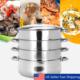 layer Steam 32cm pot Thick Stainless Soup Steel Steamer