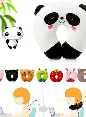 Colors Soft U-Shaped Plush Sleep Neck Protection Pillow Off