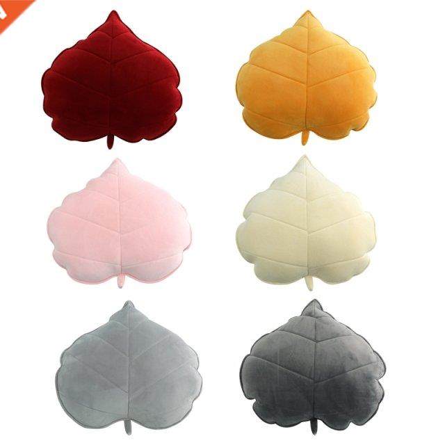 3D Simulation Leaf Plush Pillow Stuffed PP Cotton Pillows Th