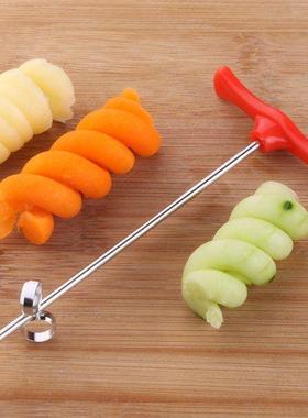 1Pc anual Spiral Screw Slicer Plastic PP + Steel Wire Rotat