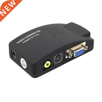 S-video composite RCA AV to VGA converter with SB power supp