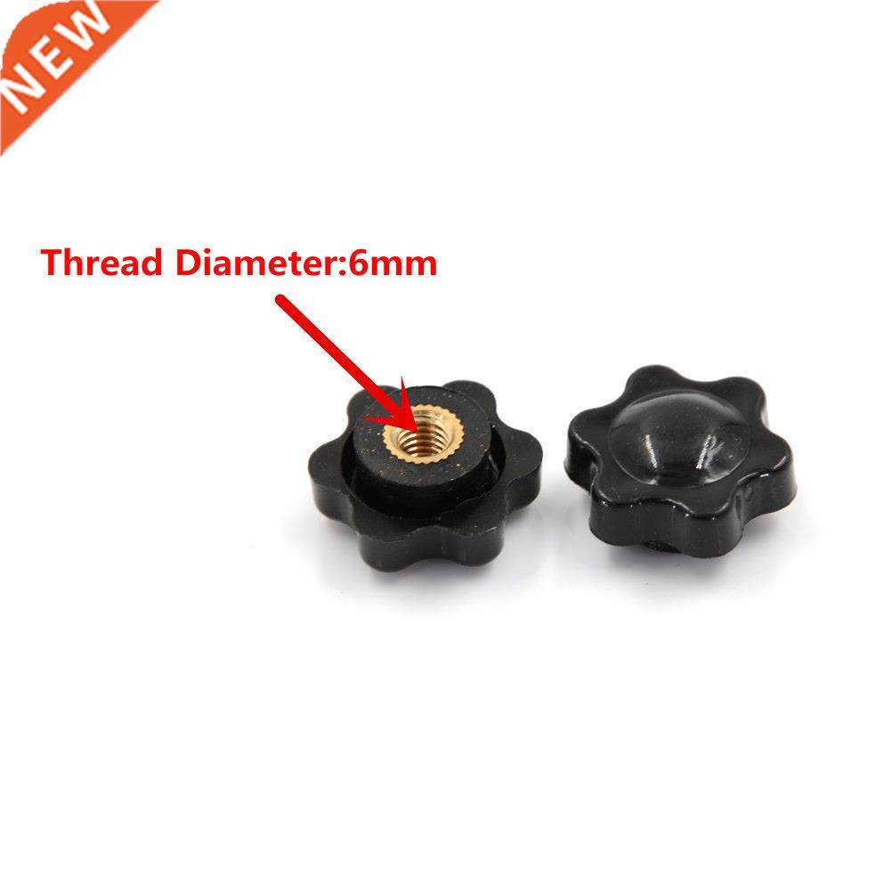 5Pcs/lot M6 Female Thread Star Shaped Head Clamping Nuts Kno