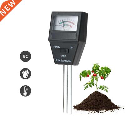 2 in 1 Plant Soil PH Meter PH Monitor Detector Water Moistur