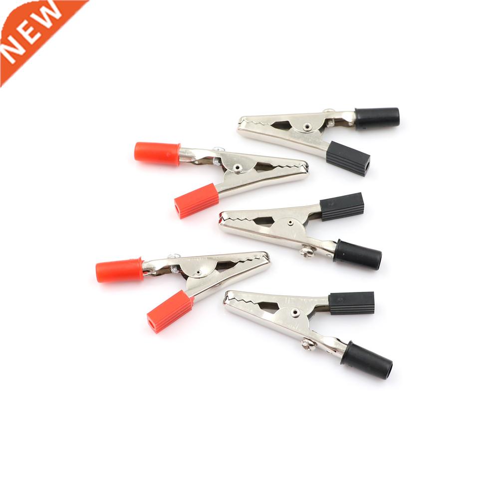 5Pcs 55mm Mix Color Alligator Clips Handle Test Probe