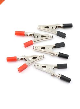 5Pcs 55mm Mix Color Alligator Clips Handle Test Probe