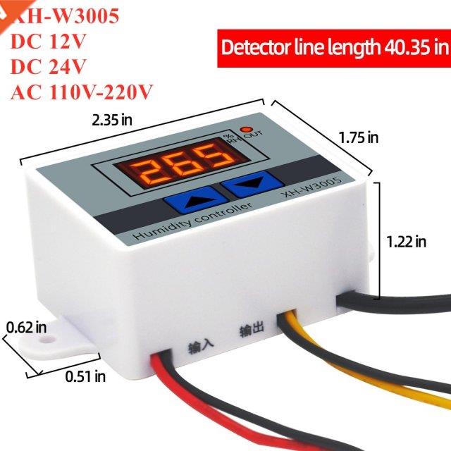 XH-W3005 12V 24V 220V Digital Humidity Controller Humidistat