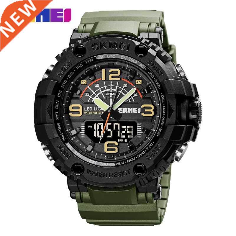 SKMEI Military 3 Times Watches Men Japan Chinese Movement W