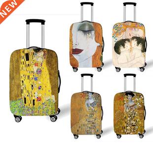 Kiss Cover Painting Wome Luggage Tears Klimt Oil Gustav