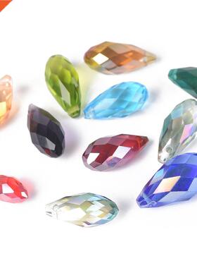 AB Colors Teardrop Faceted Crystal Glass 12x6mm 16x8mm 20x10
