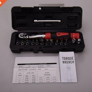 15pcs/set 2-24nm Bike Bicycle Torque Wrench Repair Tools Mec