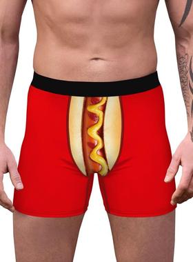 Christmas Rick Cucumber 3D Printed Mens Pouch Boxers Panties