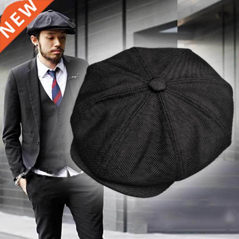 New beret hat Gatsby octagonal hats Retro British Newsboy ca