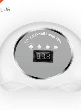 2 Hand 72W Lamp For Nals 10S/30S/60S/99S Tmer UV LED Gel