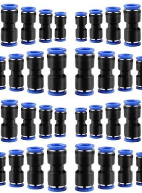 40 Pcs Straght Push Connectors,Quck Release Pneumatc Ar