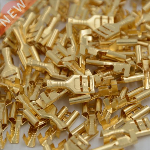 4.8mm/6.mm 100pcs Female Spade Crimp Terminal Connector Go
