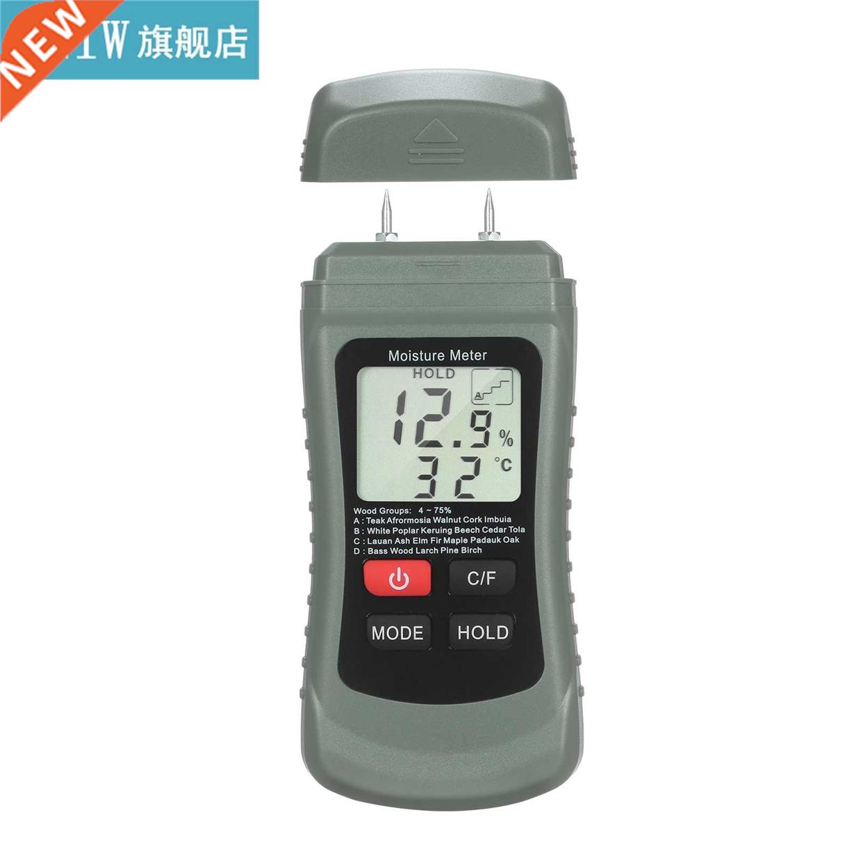 Wood Moisture Meter LCD Digital Damp Moisture Tester Pin Typ