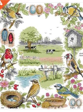 DIY Cross Stitch Counted Kit Stamped Kit 14CT Pre-Printed Fa