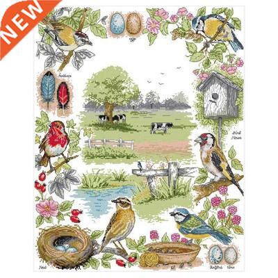 DIY Cross Stitch Counted Kit Stamped Kit 14CT Pre-Printed Fa