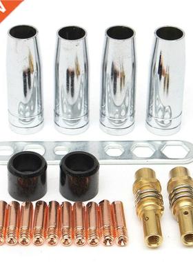 19Pcs Welding Torch MB15/150 Part Kits Accessories Nozzle In