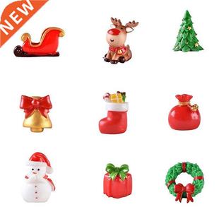 Miniature Materials Christmas Santa Snowman 1PC Claus Resin