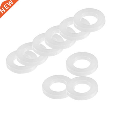 Insulating Washer, 40Pcs 8mm x 16mm x 1.5mm White Vulcanized