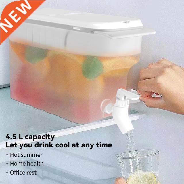 4.5L Cold Kettle With Faucet Kitchen Lemonade Bottle Drinkwa