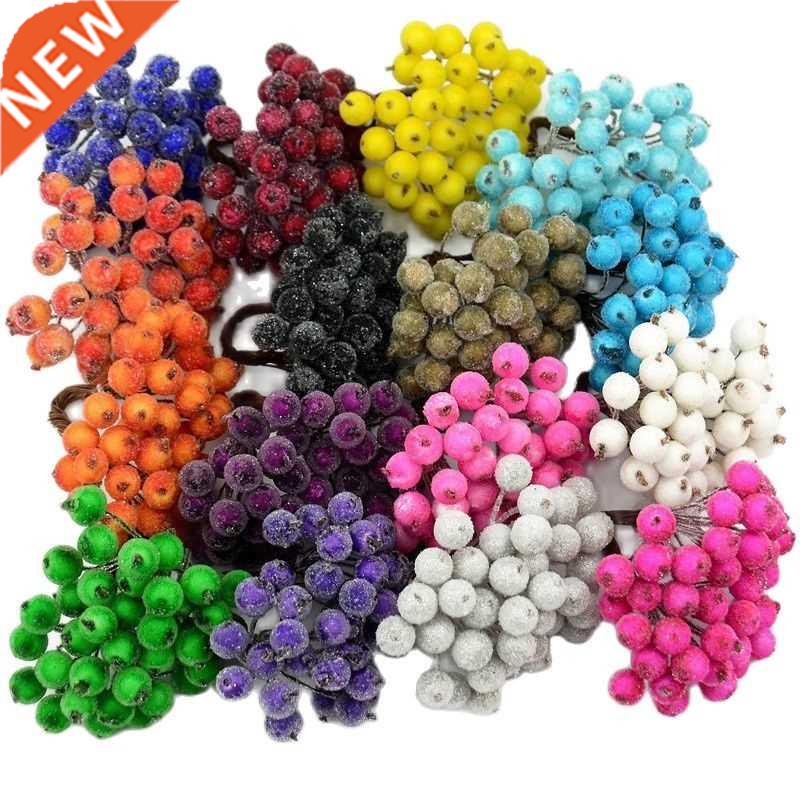 40pcs Mini Artificial Flower Fruit Foam Berry Christmas Deco